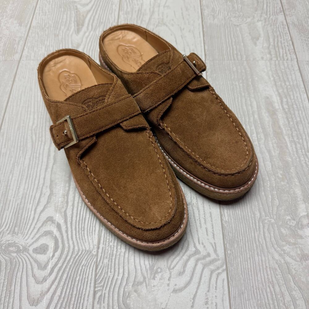 Sperry Top-Sider Captsox Women’s 8 Brown Suede Buckle Mule Clogs Crepe Sole